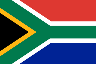 Quốc kỳ Nam Phi: \