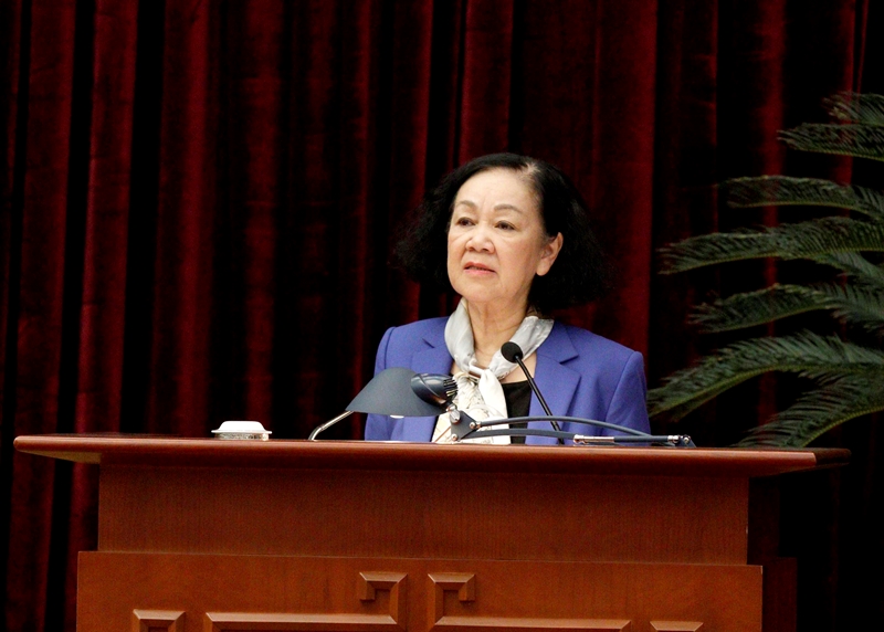 Đồng chí Trương Thị Mai, Ủy viên Bộ Chính trị, Thường trực Ban Bí thư, Trưởng Ban Tổ chức Trung ương.