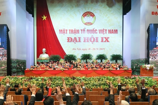 Hình ảnh tại Đại hội đại biểu toàn quốc Mặt trận Tổ quốc Việt Nam lần thứ IX.