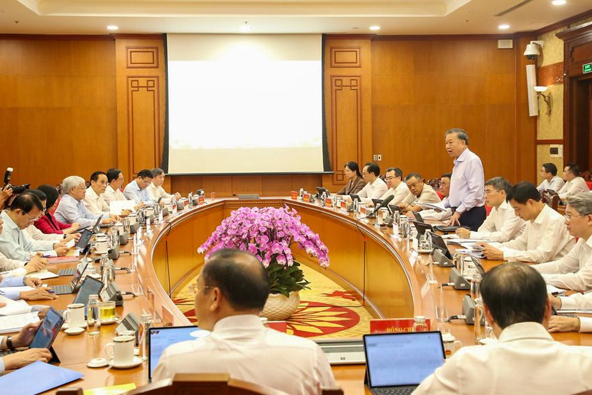 Thông báo Kết luận của đồng chí Tổng Bí thư, Chủ tịch nước Tô Lâm tại Phiên họp Ban Chỉ đạo Trung ương thực hiện Nghị quyết 57