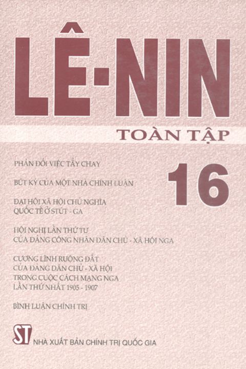 Lênin toàn tập - Tập 16