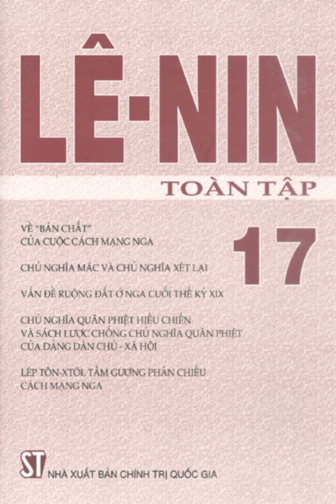 Lênin toàn tập - Tập 17