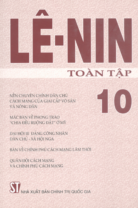 Lênin toàn tập - Tập 10