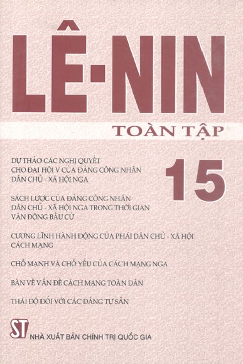 Lênin toàn tập - Tập 15
