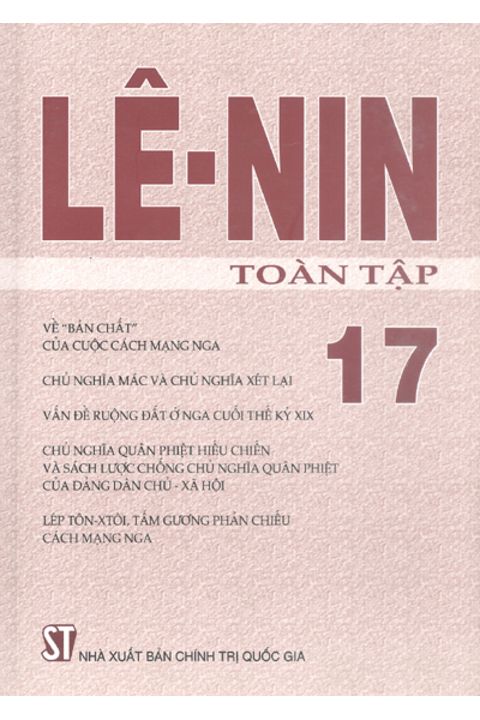 Lênin toàn tập - Tập 17