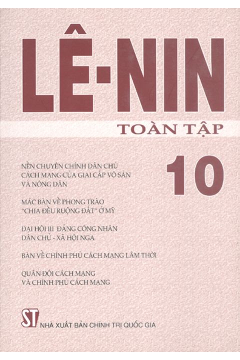 Lênin toàn tập - Tập 10