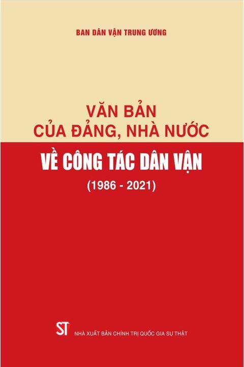 Văn bản của Đảng, Nhà nước về công tác dân vận (1986-2021)