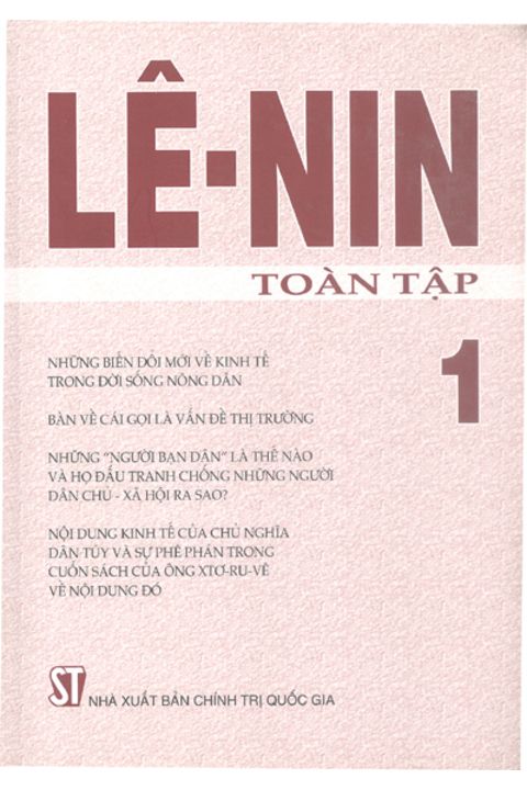 Lê-nin toàn tập - Tập 1