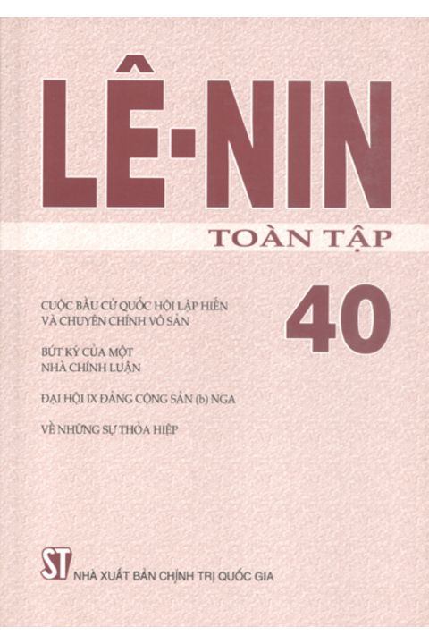 Lênin toàn tập - Tập 40