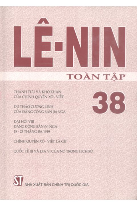 Lênin toàn tập - Tập 38