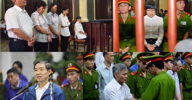 Một số vụ án tham nhũng bị đưa ra xét xử gần đây